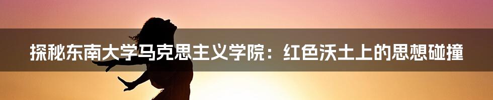 探秘东南大学马克思主义学院:红色沃土上的思想碰撞