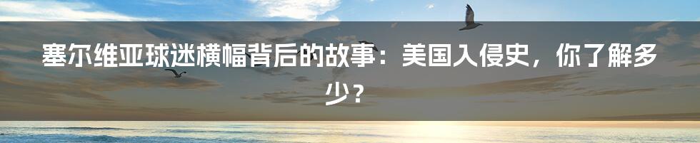 塞尔维亚球迷横幅背后的故事:美国入侵史,你了解多少?