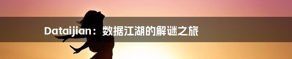 Dataijian：数据江湖的解谜之旅