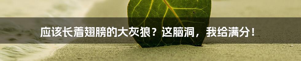 应该长着翅膀的大灰狼?这脑洞,我给满分!