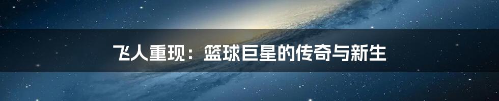 飞人重现：篮球巨星的传奇与新生
