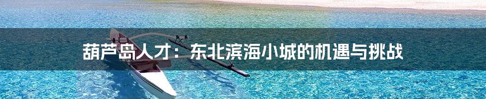 葫芦岛人才:东北滨海小城的机遇与挑战