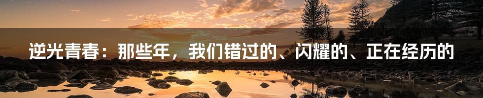 逆光青春:那些年,我们错过的、闪耀的、正在经历的