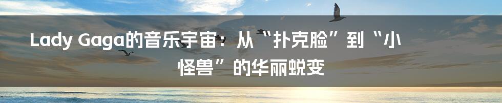 Lady Gaga的音乐宇宙:从“扑克脸”到“小怪兽”的华丽蜕变