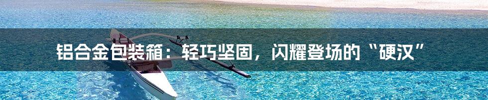 铝合金包装箱：轻巧坚固，闪耀登场的“硬汉”