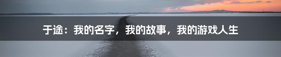 于途：我的名字，我的故事，我的游戏人生