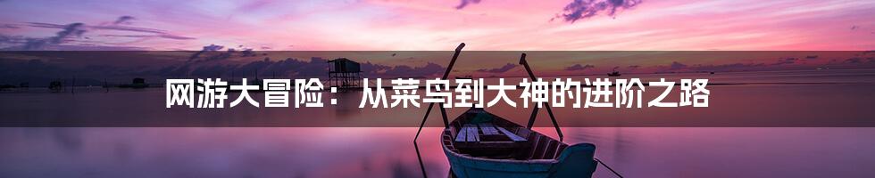 网游大冒险:从菜鸟到大神的进阶之路