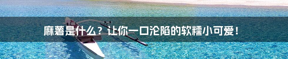 麻薯是什么？让你一口沦陷的软糯小可爱！