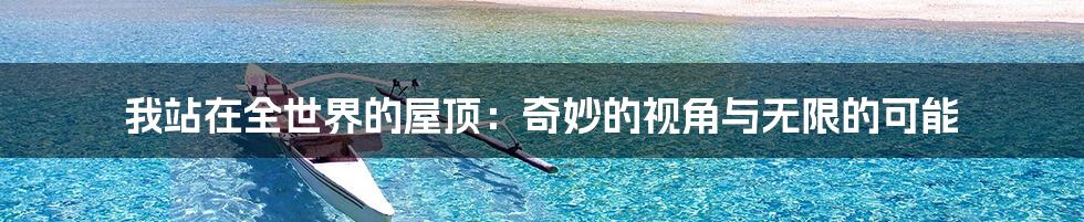 我站在全世界的屋顶:奇妙的视角与无限的可能