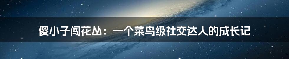 傻小子闯花丛：一个菜鸟级社交达人的成长记