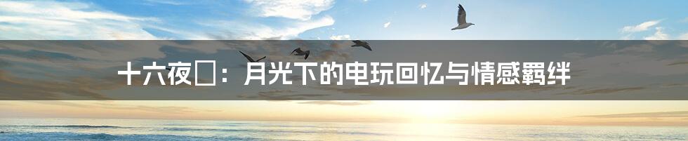 十六夜涙:月光下的电玩回忆与情感羁绊