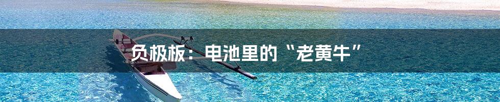 负极板:电池里的“老黄牛”