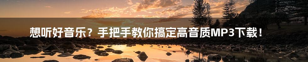 想听好音乐?手把手教你搞定高音质MP3下载!