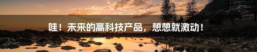 哇!未来的高科技产品,想想就激动!