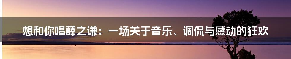 想和你唱薛之谦:一场关于音乐、调侃与感动的狂欢