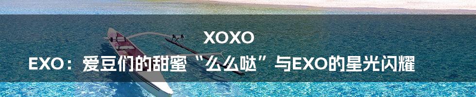 XOXO EXO:爱豆们的甜蜜“么么哒”与EXO的星光闪耀