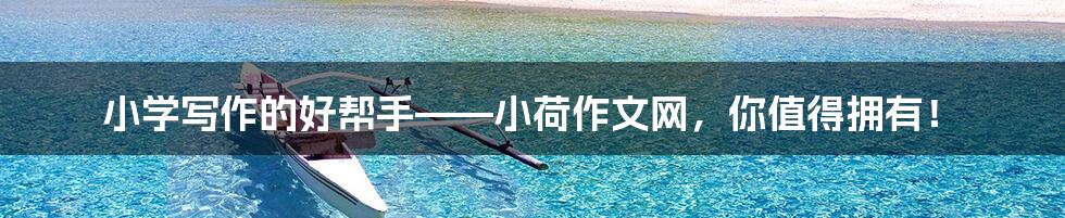 小学写作的好帮手——小荷作文网,你值得拥有!