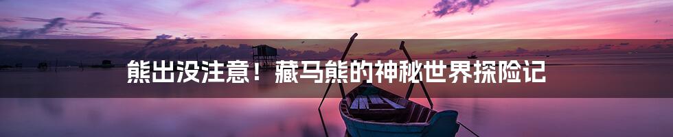 熊出没注意!藏马熊的神秘世界探险记