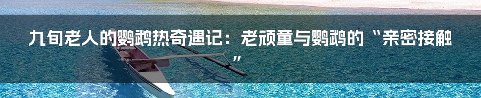 九旬老人的鹦鹉热奇遇记:老顽童与鹦鹉的“亲密接触”