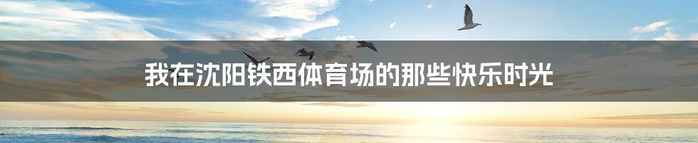 我在沈阳铁西体育场的那些快乐时光