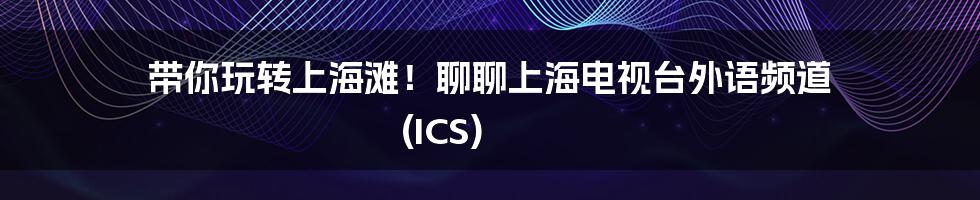带你玩转上海滩!聊聊上海电视台外语频道 (ICS)
