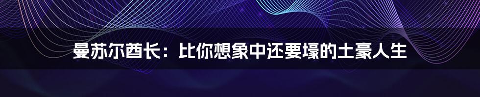 曼苏尔酋长:比你想象中还要壕的土豪人生