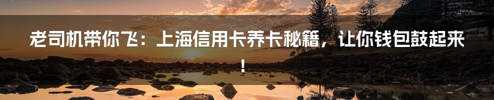 老司机带你飞：上海信用卡养卡秘籍，让你钱包鼓起来！