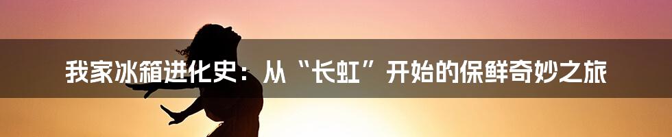 我家冰箱进化史:从“长虹”开始的保鲜奇妙之旅