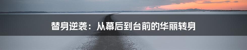替身逆袭:从幕后到台前的华丽转身