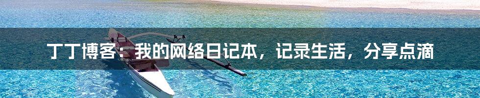 丁丁博客：我的网络日记本，记录生活，分享点滴