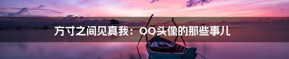 方寸之间见真我:QQ头像的那些事儿