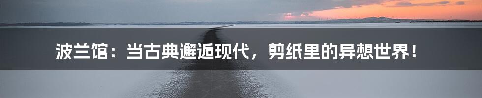 波兰馆:当古典邂逅现代,剪纸里的异想世界!