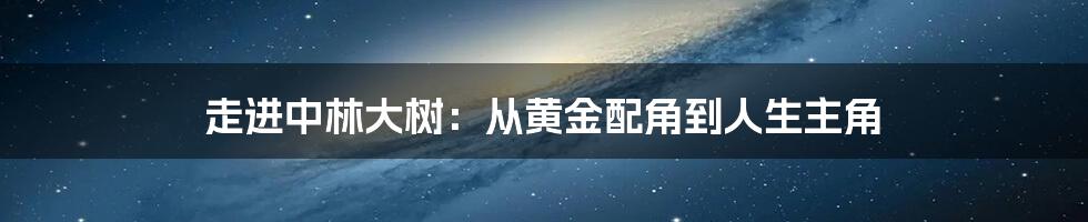 走进中林大树：从黄金配角到人生主角