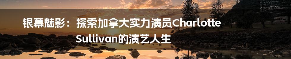 银幕魅影：探索加拿大实力演员Charlotte Sullivan的演艺人生