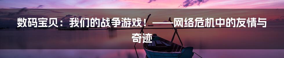 数码宝贝：我们的战争游戏！——网络危机中的友情与奇迹