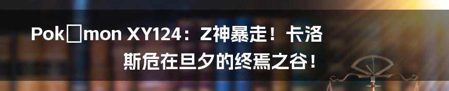 Pokémon XY124:Z神暴走!卡洛斯危在旦夕的终焉之谷!